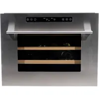 Vinata Wijnklimaatkast Premium Met Rvs Glazen Deur - 24 Flessen