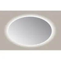 Sanicare Spiegel ovaal q-mirrors 120x80 cm pp geslepen led cold white zonder sensor