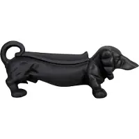 Super Merchant Schoenenborstel / schraper teckel zwart 32x12,5x12 cm