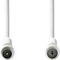 Nedis Coax kabel - - 3 meter (Digitaal, 120 dB, Wit)