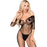 Penthouse Lingerie Penthouse - High Profile catsuit open kruis - zwart