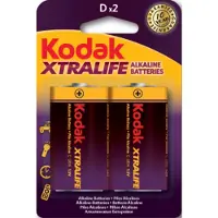Kodak - Piles - XTRALIFE Alcaline - D / LR20 - pack de 2