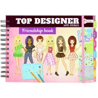 Toi-Toys vriendenboek met stickers top designers