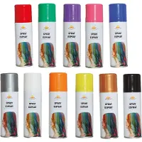 Guirca Carnaval verkleed haar verf/spray - goud - spuitbus - 125 ml - Verkleedhaarkleuring