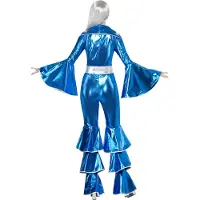 Smiffy'S Blauwe disco outfit voor vrouwen blauw | maat M ( 40 - 42 )