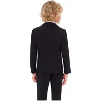 Opposuits kostuum Black Knight zwart Jongens Polyester Reverskraag Effen - maat 92/98