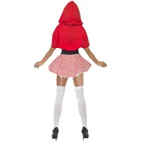 Fever Sexy Rood kapje outfit - Maatkeuze: Maat M