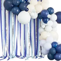 Ginger Ray Kit & Streamers - Blauw & Zilver