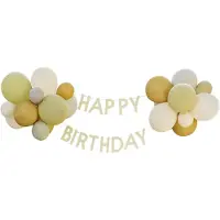 Ginger Ray Happy Birthday slinger met 24 ballonnen