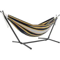 VIVERE Combo hangmat met standaard Frank's tweede kans: nee, Gewicht: 14 kg, Kleur: geel/blauw/wit