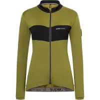 Super Natural W Grava LS Jersey -Avocado-black - Size M