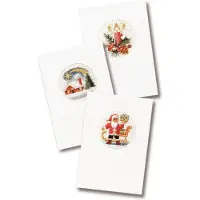Pako compleet borduurpakket - drie kerstkaarten om zelf te borduren - 200.204 - voorgesorteerd garen - kruissteek - Aida - DIY kit
