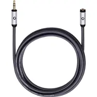OEHLBACH i-Connect J-35 EX Jackplug Audio Verlengkabel [1x Jackplug male 3,5 mm - 1x Jackplug female 3,5 mm] 3.00 m Zwart Vergulde steekcontacten