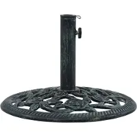 vidaXL Parasolvoet 9 kg 40 cm gietijzer wit