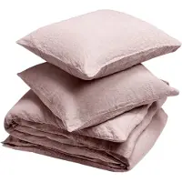 Yumeko Dekbedovertrek set Gewassen Linnen 200x220 Roze - Eco, Bio & Fairtrade