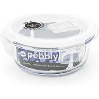 Pebbly Vershoudbakje Rond Plastic 400 ml