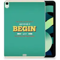 B2Ctelecom iPad Air (2020/2022) 10.9 inch Back cover met naam Quote Begin