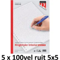 Quantore 5 x Interieur Quantore - A4 - 23-gaats - ruit 5mm - 5x100vel