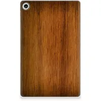 B2Ctelecom Lenovo Tab M10 Plus (3e generatie) Silicone Tablet Hoes Donker Hout