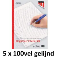 Quantore 5 x Interieur Quantore - A4 - 23-gaats - gelijnd - 5x100vel
