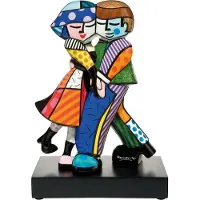 Goebel - Romero Britto | Decoratief beeld / figuur Cheek to Cheek 23 | Porselein - Pop Art - 23cm