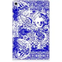B2Ctelecom Tablet BackCover Lenovo Tab M10 Plus (3e generatie) Angel Skull Blauw