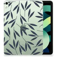 B2Ctelecom iPad Air (2020/2022) 10.9 inch Siliconen Hoesje Leaves Blue