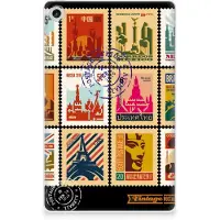 B2Ctelecom Lenovo Tab M10 Plus (3e generatie) Hip Hoesje Postzegels