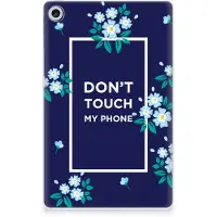 B2Ctelecom Lenovo Tab M10 Plus (3e generatie) Print Case Flowers Blue DTMP