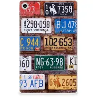 B2Ctelecom Lenovo Tab M10 Plus (3e generatie) Tablet Backcover met foto Kentekenplaten