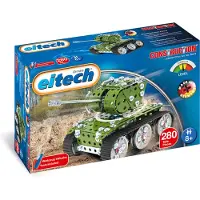 Eitech Bouwdoos – Tank – 280-delig – Metalen Bouwpakket met Gereedschap – Constructiespeelgoed – Vanaf 8 Jaar