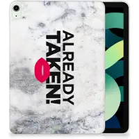 B2Ctelecom iPad Air (2020/2022) 10.9 inch Back cover met naam Already Taken White