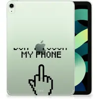 B2Ctelecom iPad Air (2020/2022) 10.9 inch Print Case Finger Don't Touch My Phone