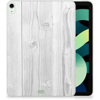 B2Ctelecom iPad Air (2020/2022) 10.9 inch Silicone Tablet Hoes White Wood