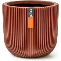 Capi Europe - Bloempot bol Groove Colours - 8x6 - Merlot rood - Opening Ø6 - Bloempot voor binnen - 5 jaar garantie - BGVMR131
