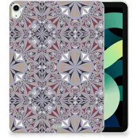 B2Ctelecom iPad Air (2020/2022) 10.9 inch Tablet Back Cover Flower Tiles