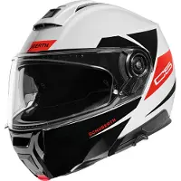 Schuberth C5 Eclipse Wit Rood Systeemhelm Maat XL