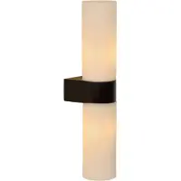 Lucide JESSE - Wandlamp Badkamer - 2xG9 - IP44 - Zwart