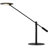Lucide ANSELMO - Bureaulamp - Ø 18 cm - LED Dimbaar - 1x9W 3000K - Zwart
