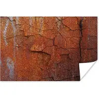 PosterMonkey Poster IJzer - Roest - Industrieel - 90x60 cm