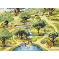 Komar Fotobehang papier Winnie the Pooh Honderd Bunderbos 254x184 cm