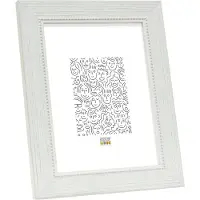 Deknudt Frames fotolijst S46KF1 - wit - parelbiesje - foto 18x24 cm