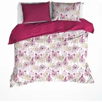 De Witte Lietaer Dekbedovertrek Grace Red Plum Satijn-240 x 200 / 220 cm | Lits-Jumeaux