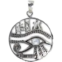 EtNox Zilveren hanger Oog van Horus (K739)