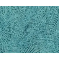 A.S. Création GROEN BLAUWE PALMBLADEREN BEHANG - AS Creation Sumatra