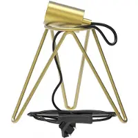 Calex lampvoet E27 | Driepoot met schakelaar | Goud