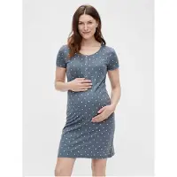 Mamalicious Nachthemd donkerblauw / wit