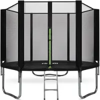 VirtuFit Trampoline met Veiligheidsnet - Zwart - 251 cm