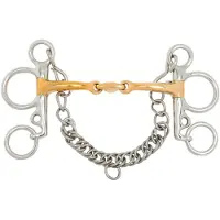 Br Baby pelham Soft Contact dubbel gebroken 14 mm 13.5 | Roest | Pelhams bit paard