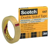3M Scotch 665 dubbelzijdig tape 19 mm x 33 m